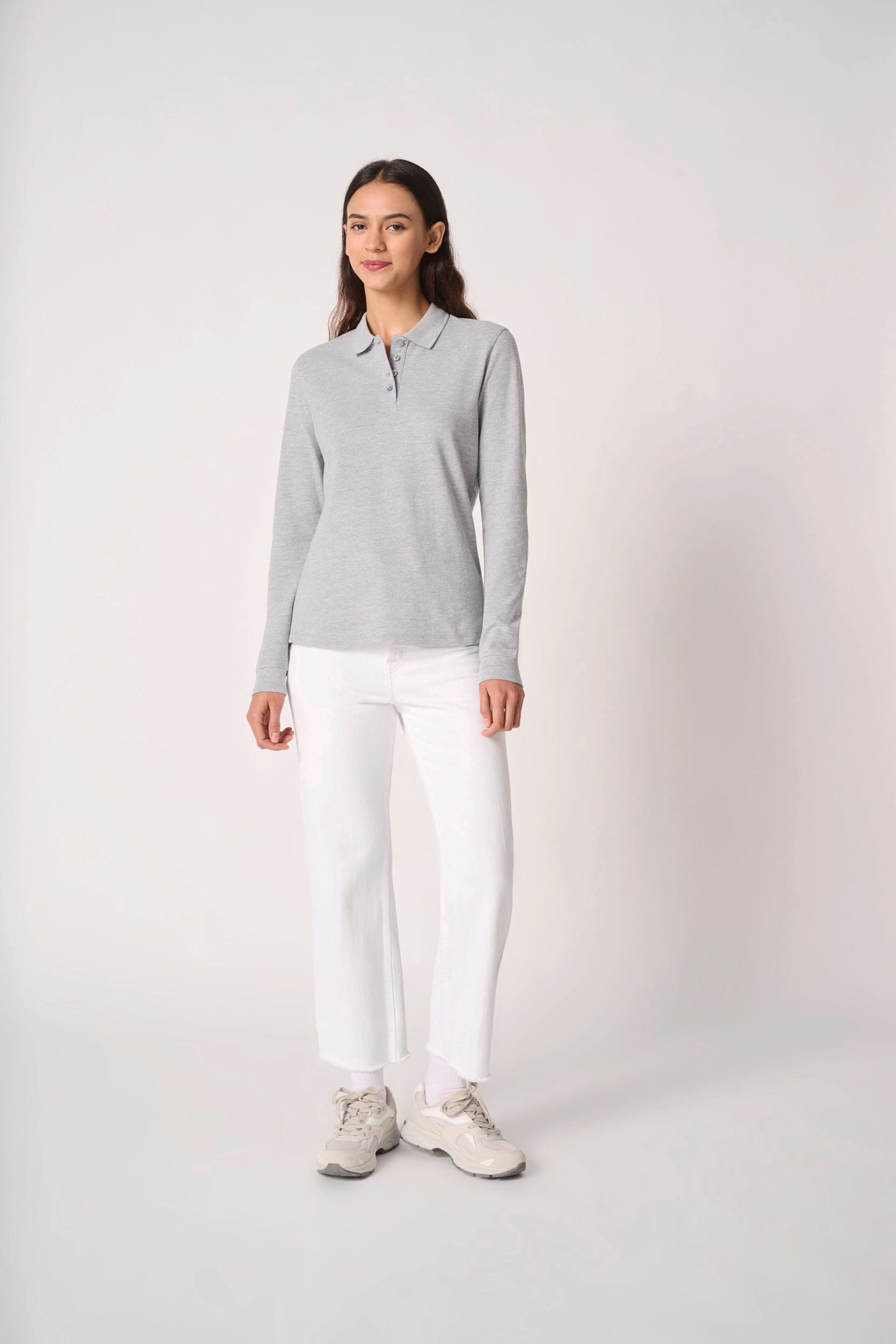 Polo piqué LSL femme en situation
