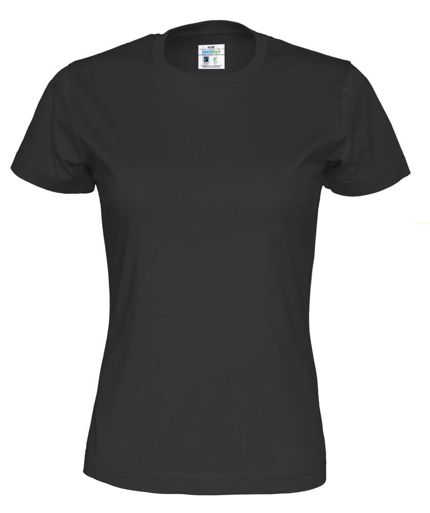 T-SHIRT FEMME - CERTIFIÉ GOTS coloris Noir