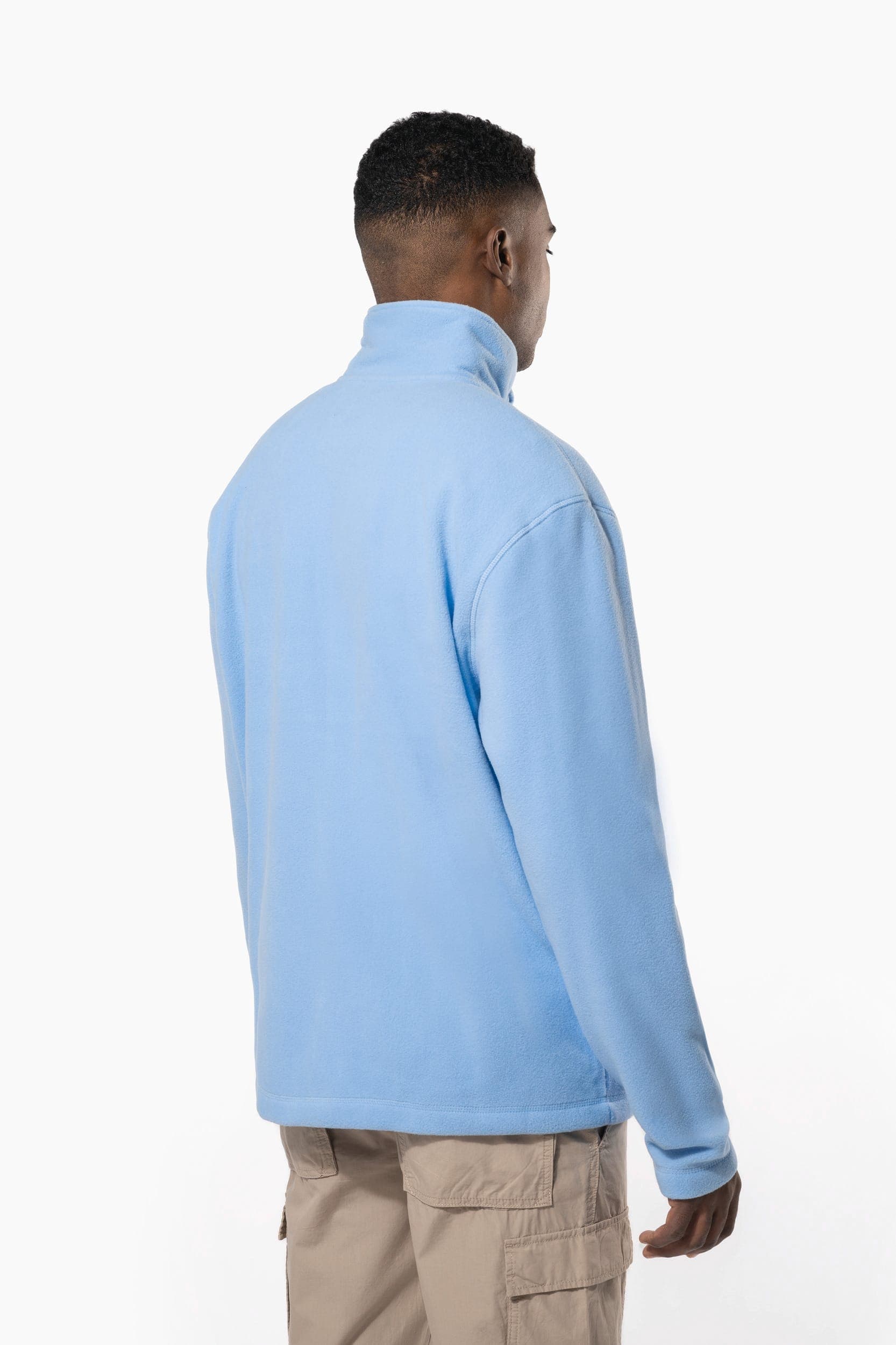 Veste micropolaire zippée homme en situation
