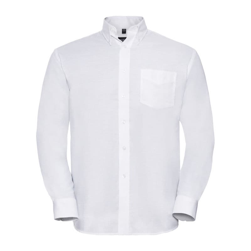  Russell Easy Care LSL Oxford Shirt coloris Blanc