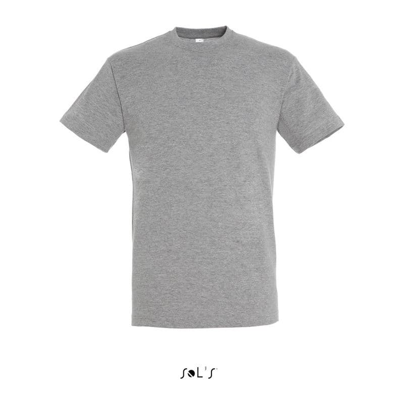 SOL'S REGENT UNISEX ROUND COLLAR T-SHIRT coloris Gris chiné