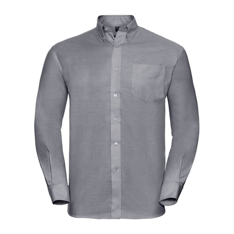  Russell Easy Care LSL Oxford Shirt coloris Argent