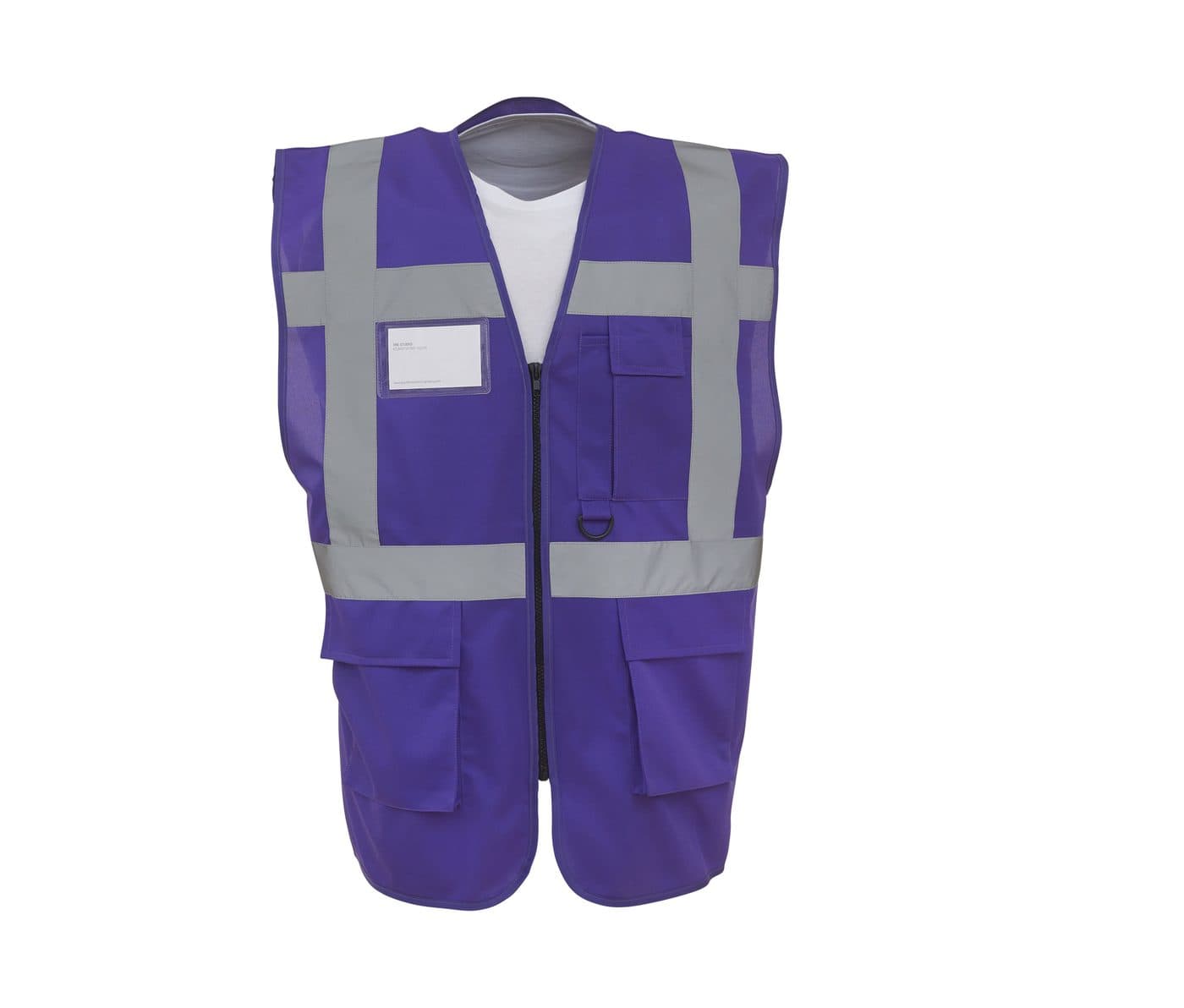 MULTI-FUNCTIONAL EXECUTIVE HI-VIS WAISTCOAT coloris Violet