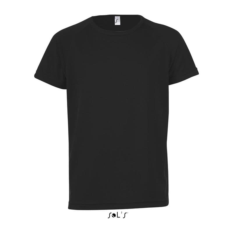 SOL'S SPORTY KIDS - RAGLAN-SLEEVED T-SHIRT coloris Noir