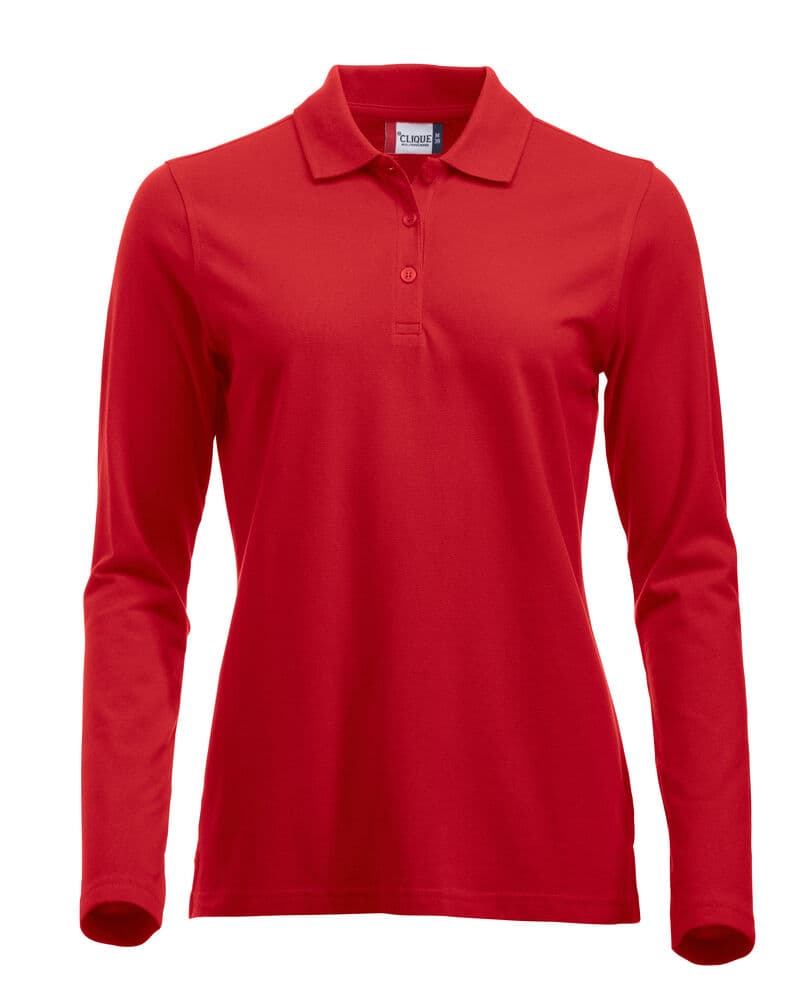 Clique Classic Marion L/S Polo coloris Rouge