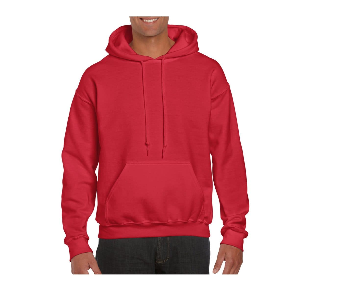 DRYBLEND ADULT HOODED SWEATSHIRT coloris Rouge