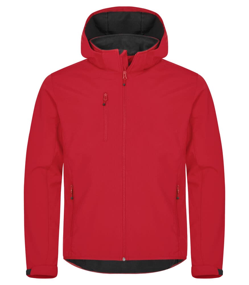 Clique Classic Softshell Hoody Jacket coloris Rouge