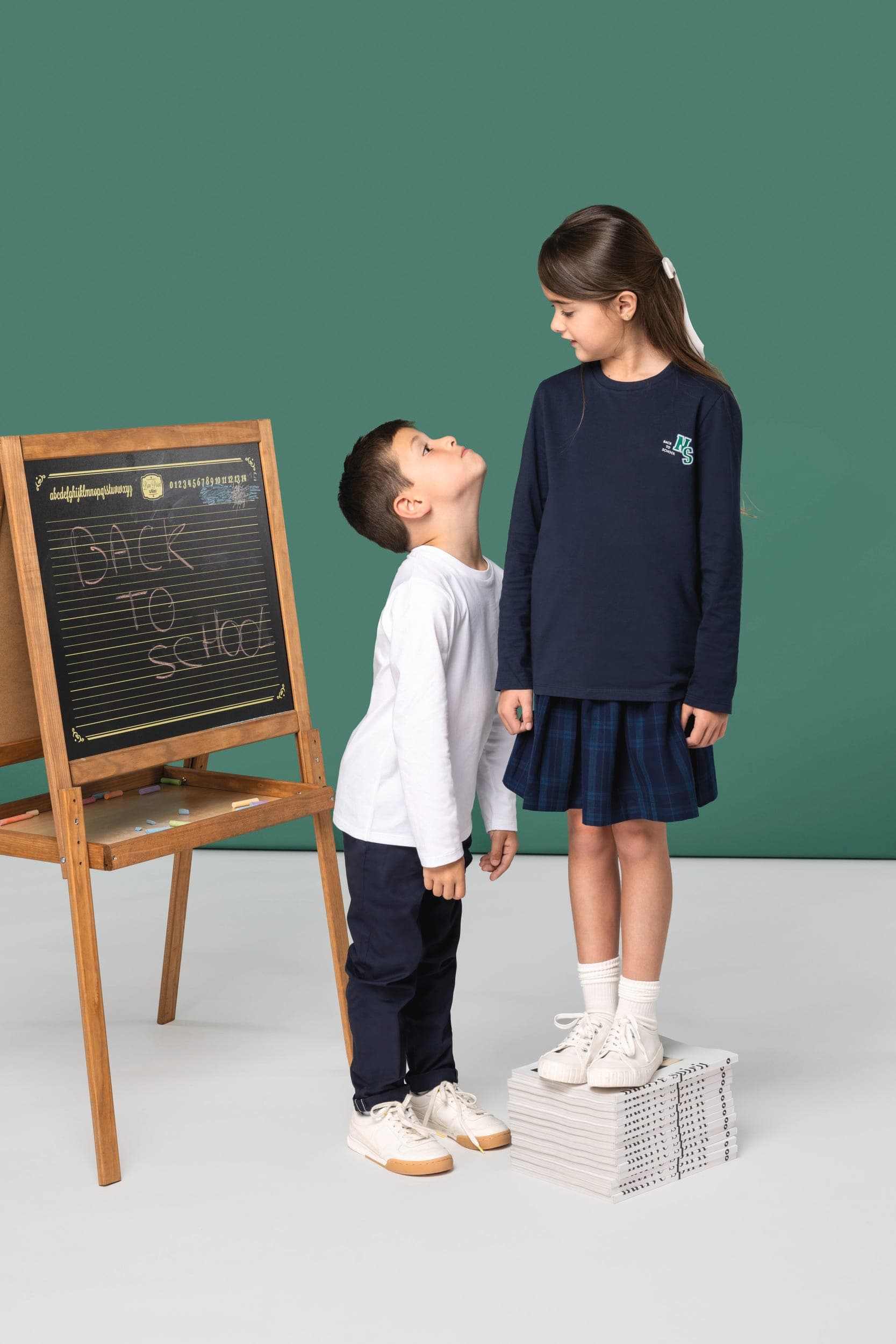 T-shirt écoresponsable manches longues enfant en situation