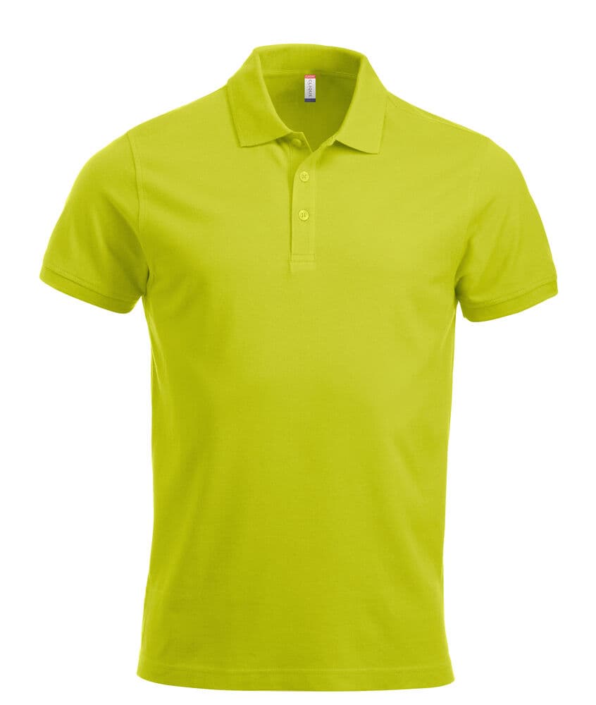 Clique Classic Lincoln S/S Polo coloris Vert haute visibilité