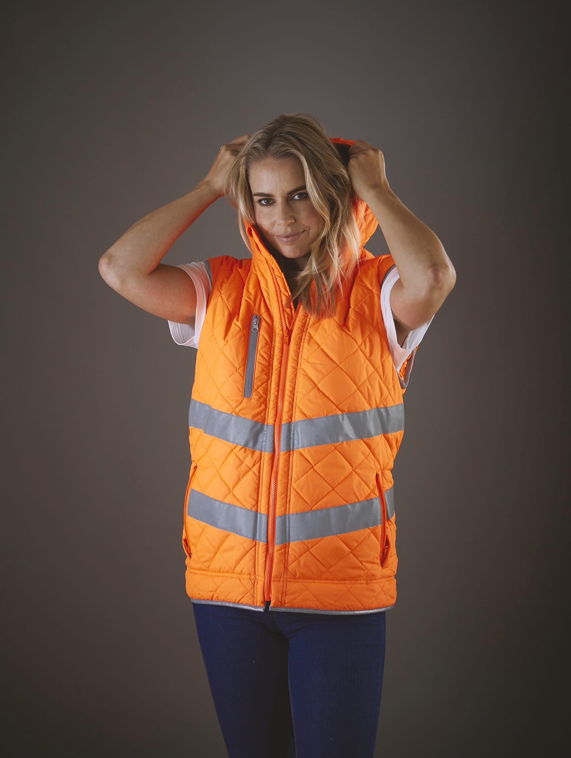 Bodywarmer haute visibilité "Kensington" en situation