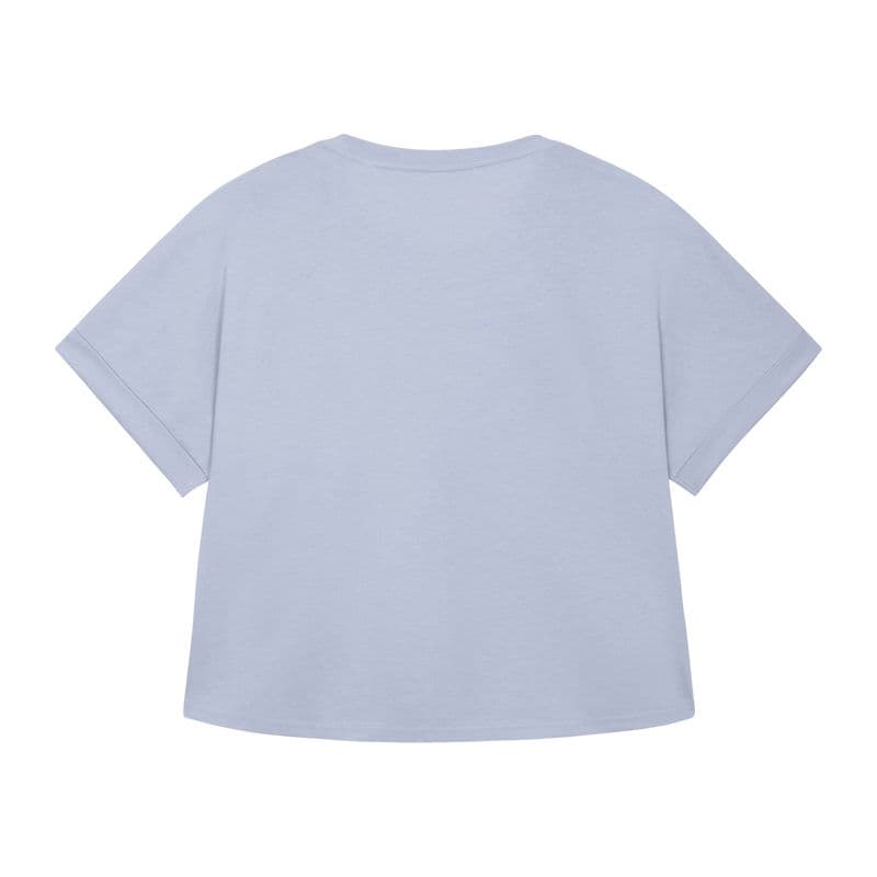 Stella Collider women's rolled sleeve t-shirt coloris Bleu Serene