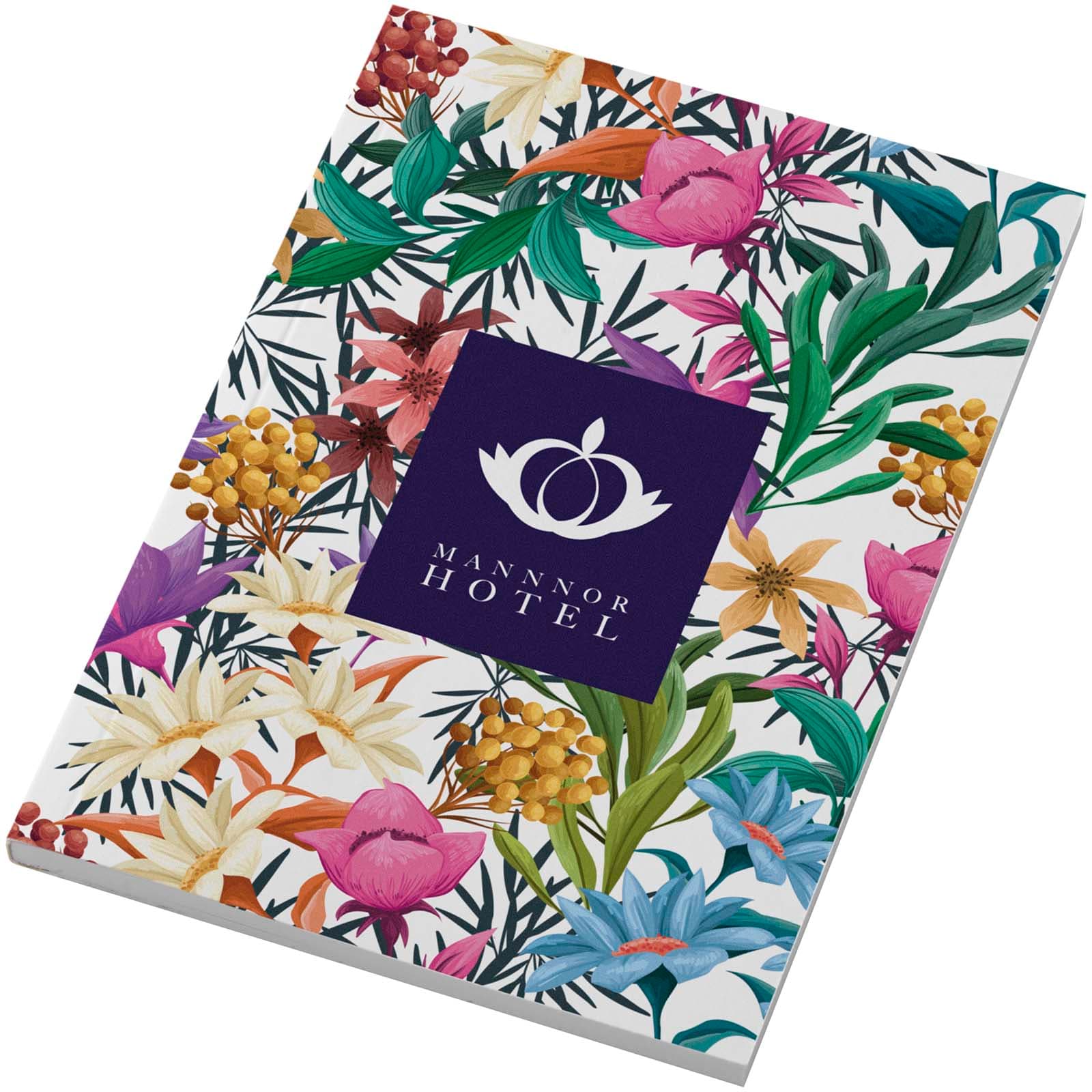 Cahier à couverture souple Novella Austen Colours A6 de 50 feuilles coloris Blanc