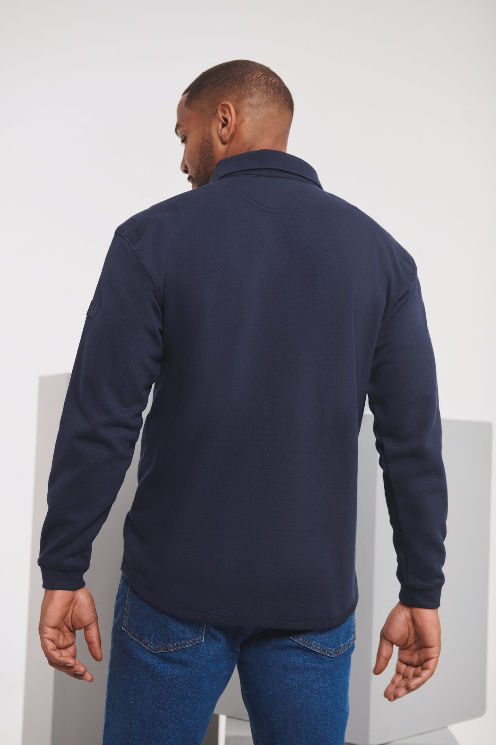 Sweat-shirt Heavy Duty col polo en situation