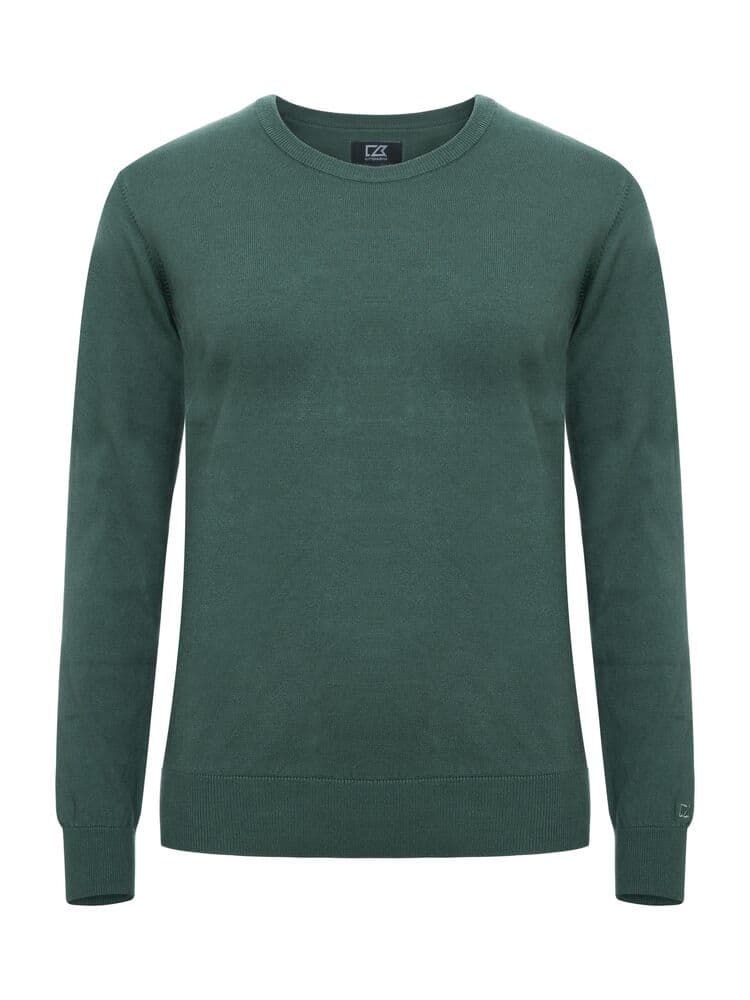 Pull col ras du cou Cutter & Buck Oakville femme coloris Vert pin