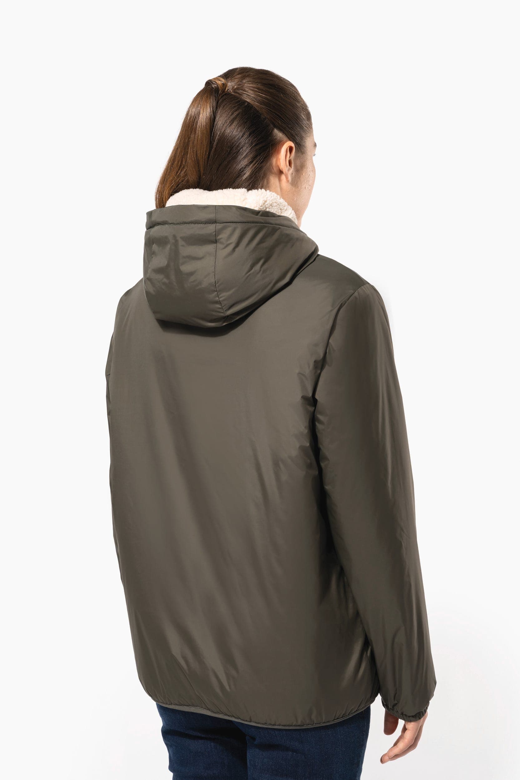 Veste doublée sherpa unisexe en situation