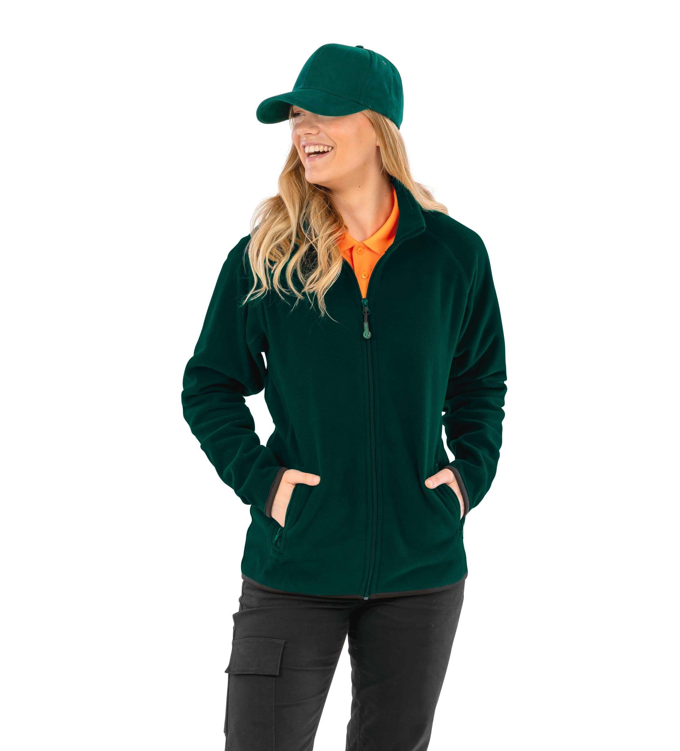 Veste polarthermique en polaire recyclée en situation
