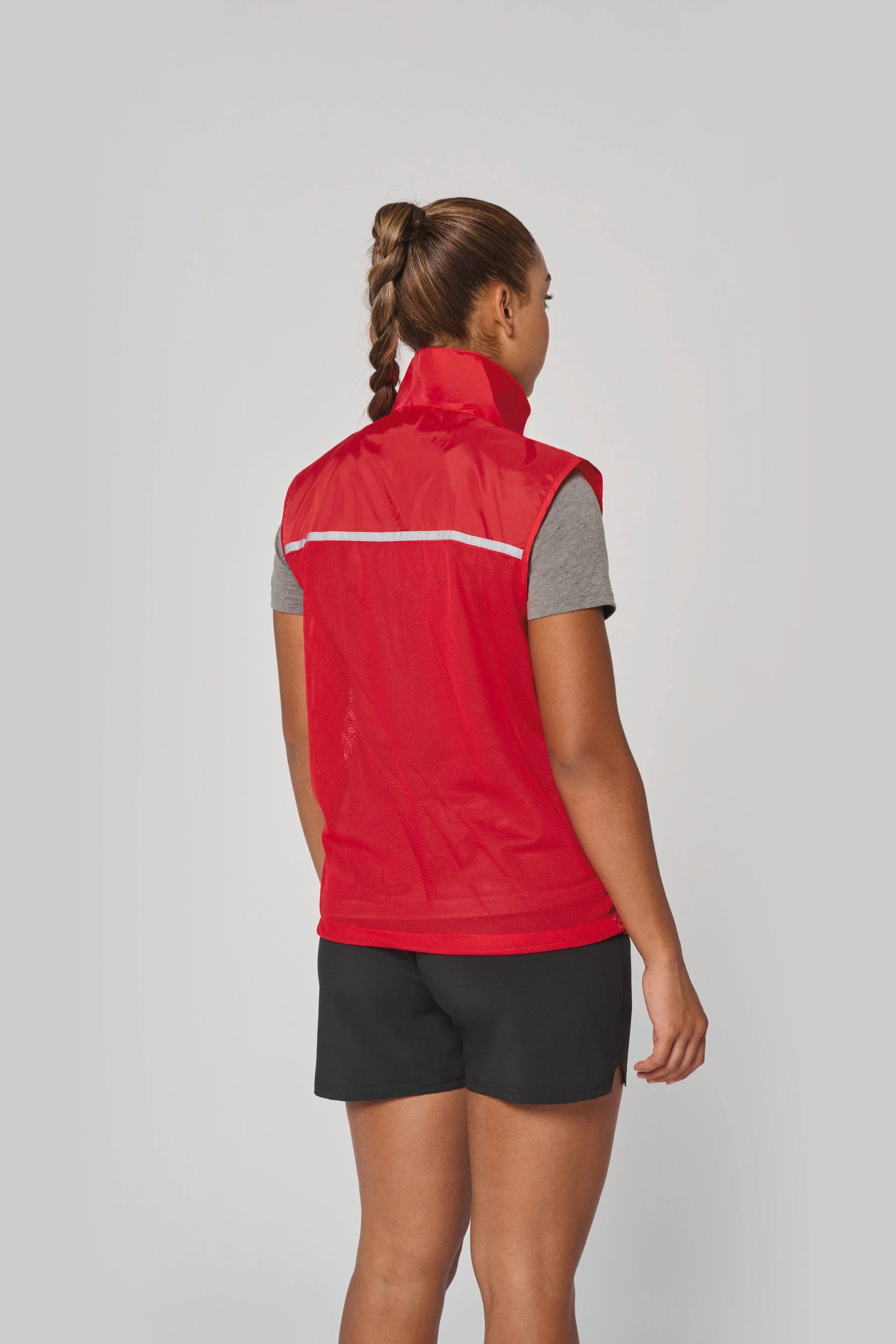 Runner - gilet d'entraînement dos filet unisexe en situation