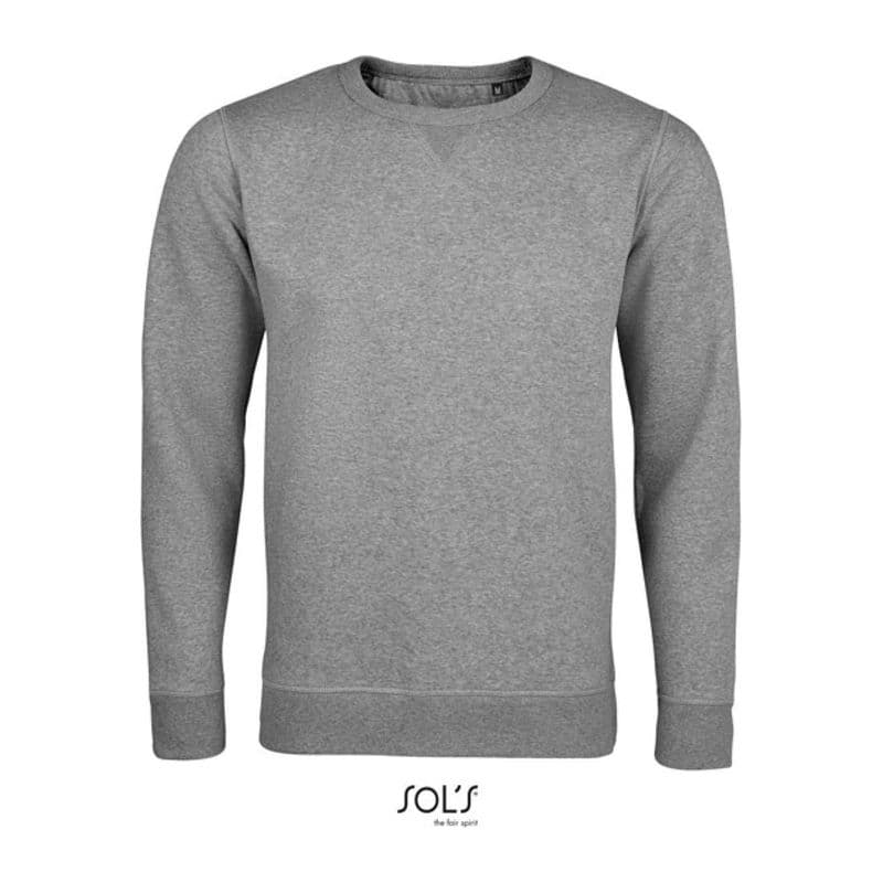 SOL'S SULLY - MEN’S ROUND-NECK SWEATSHIRT coloris Gris chiné