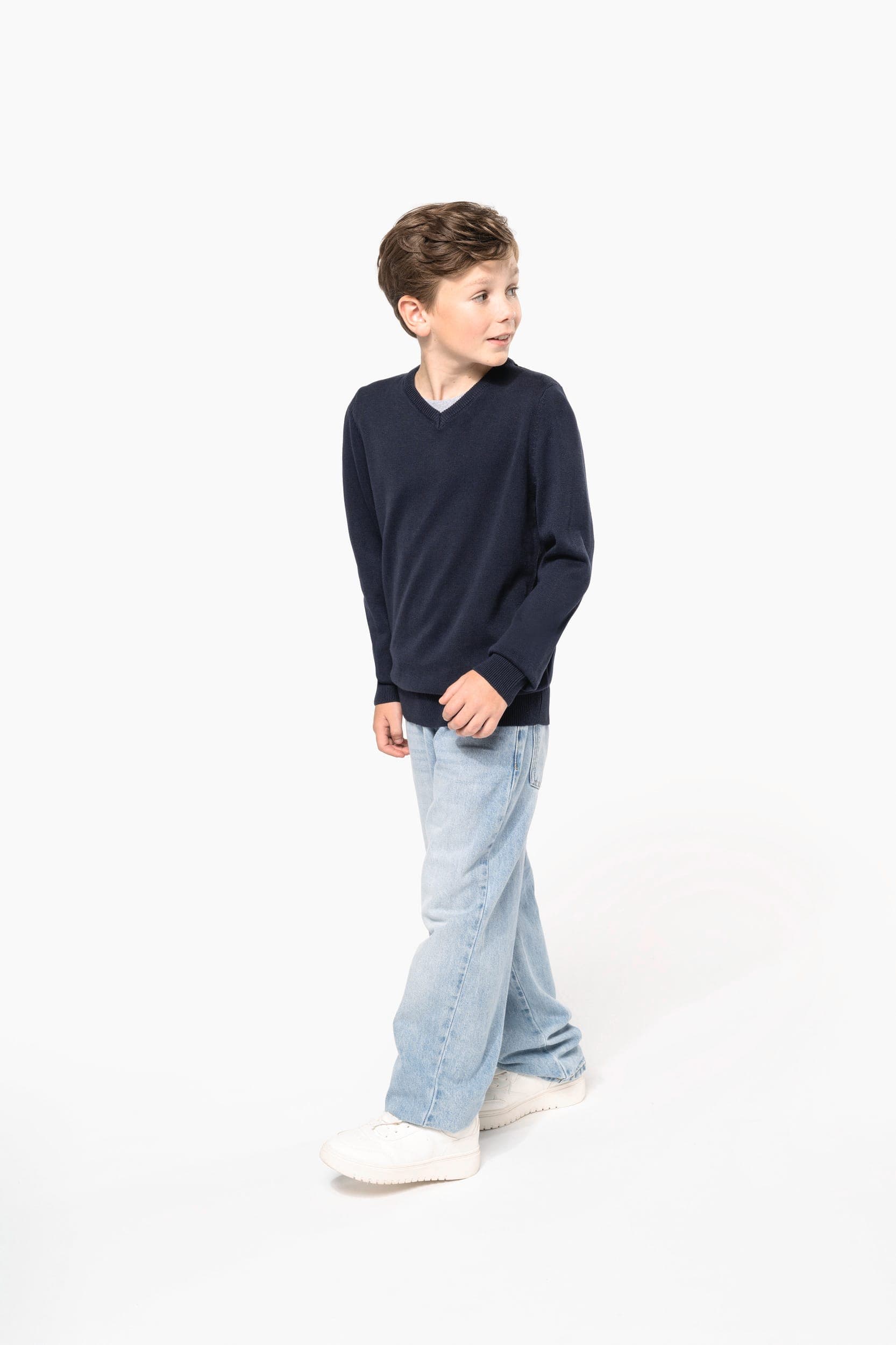 Pull col V enfant en situation