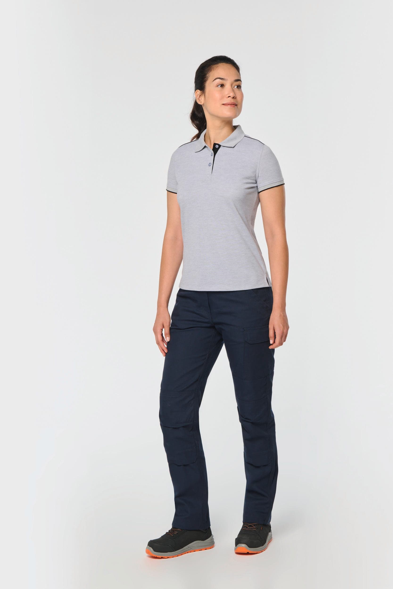 Polo Day To Day contrasté manches courtes femme en situation