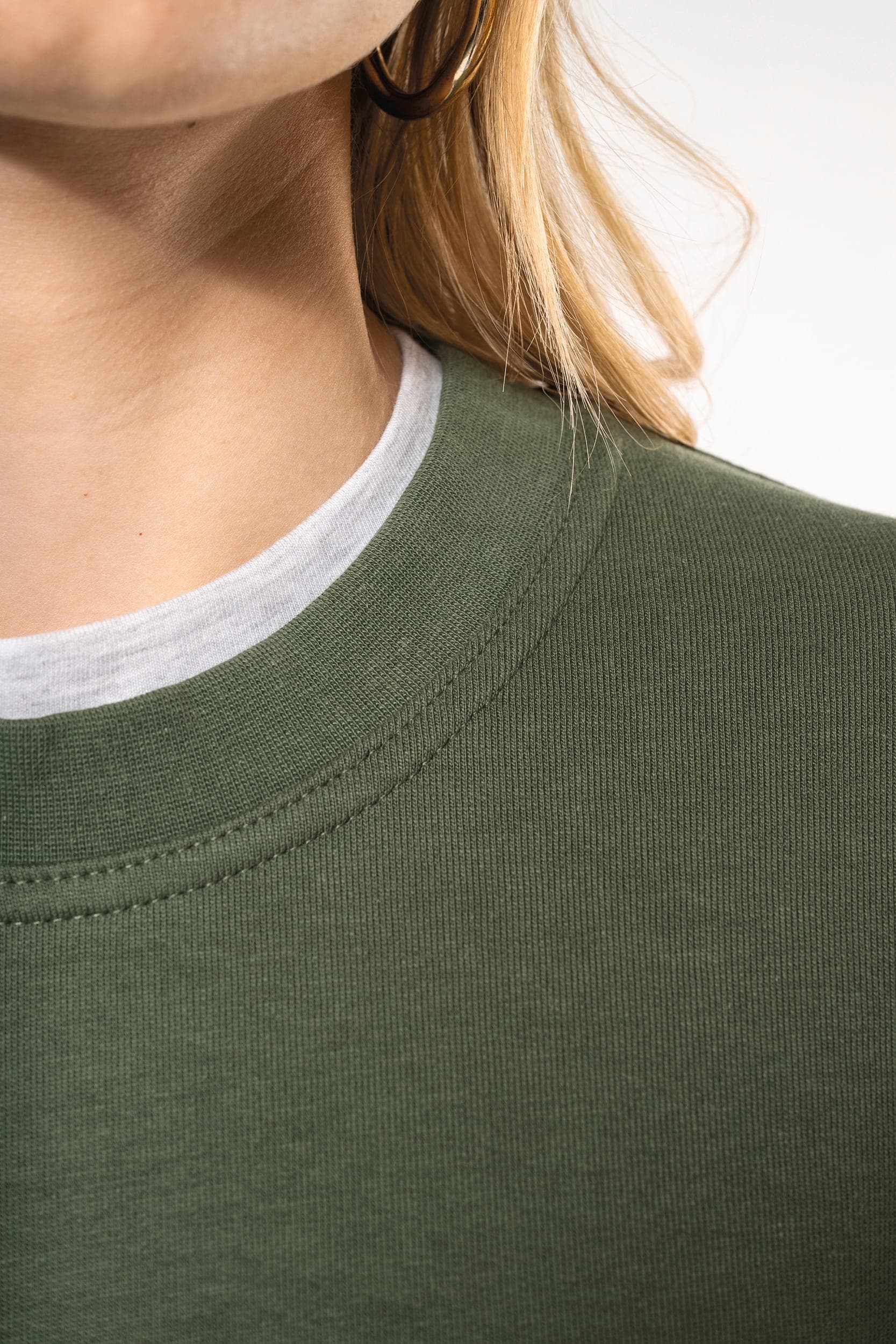 Sweat-shirt col rond unisexe en situation