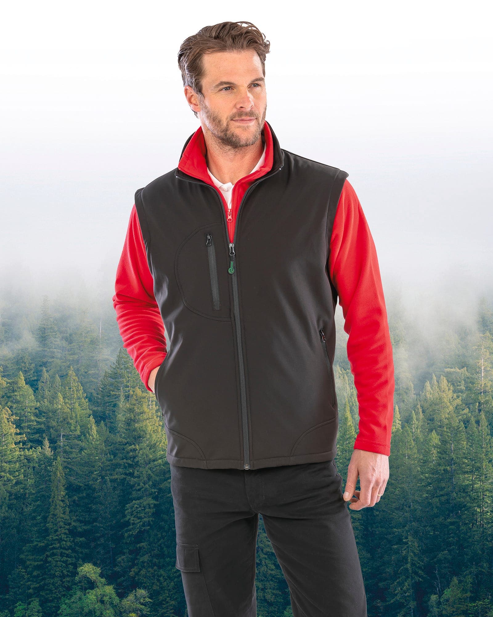 SOFTSHELL BODYWARMER en situation