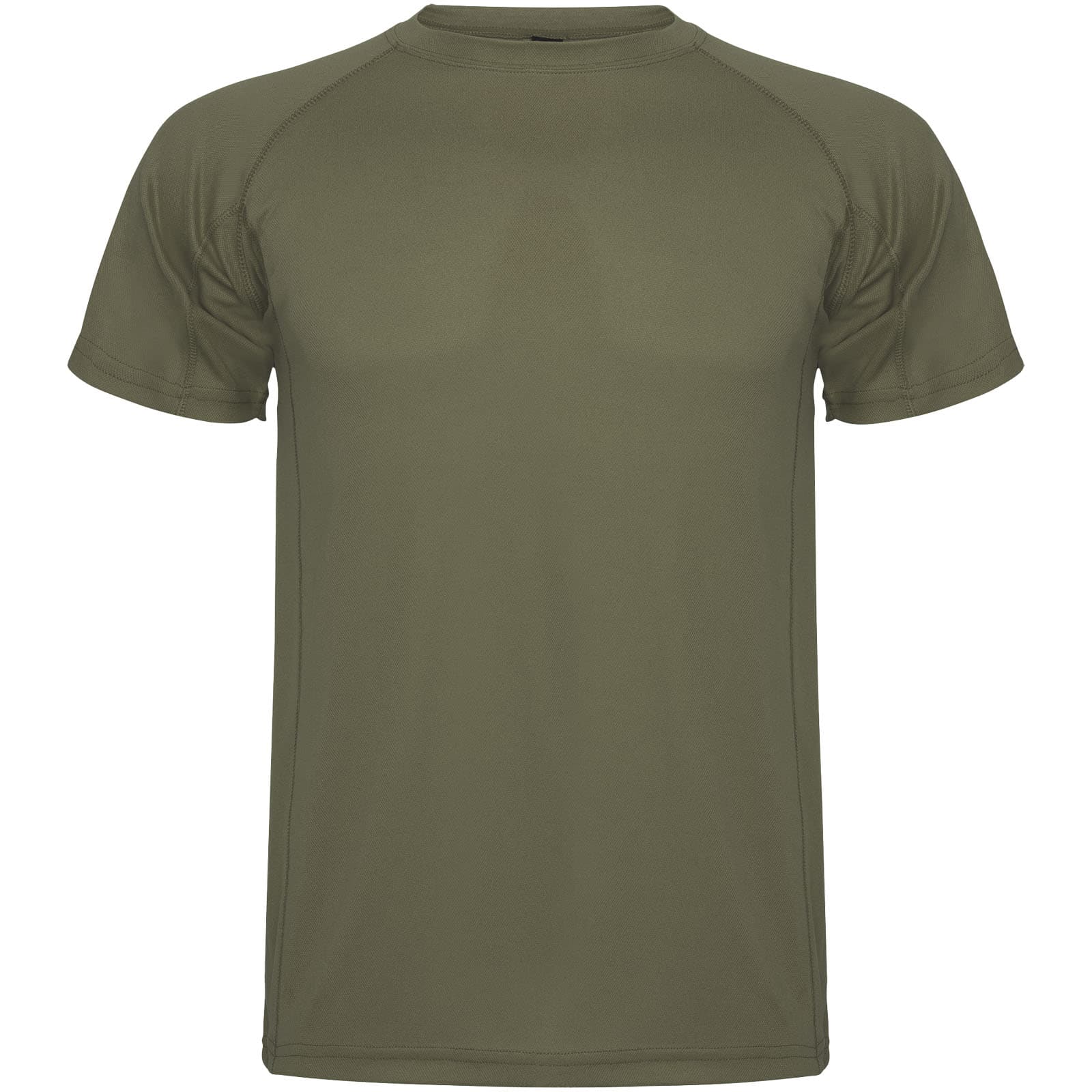 T-shirt de sport de 150 g/m² Montecarlo maille piquée à manches courtes pour homme coloris Vert militaire