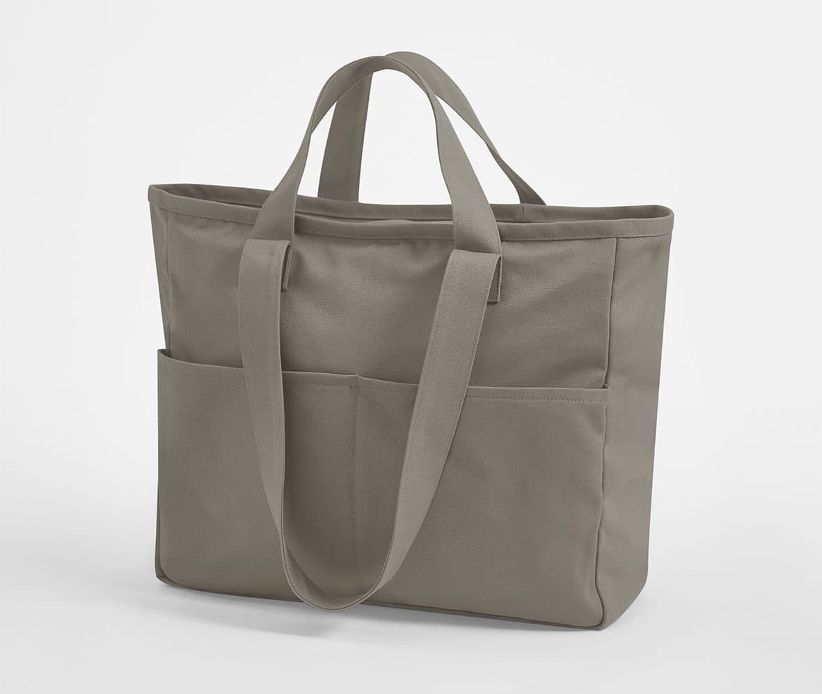 DUAL HANDLE CARGO POCKET TOTE