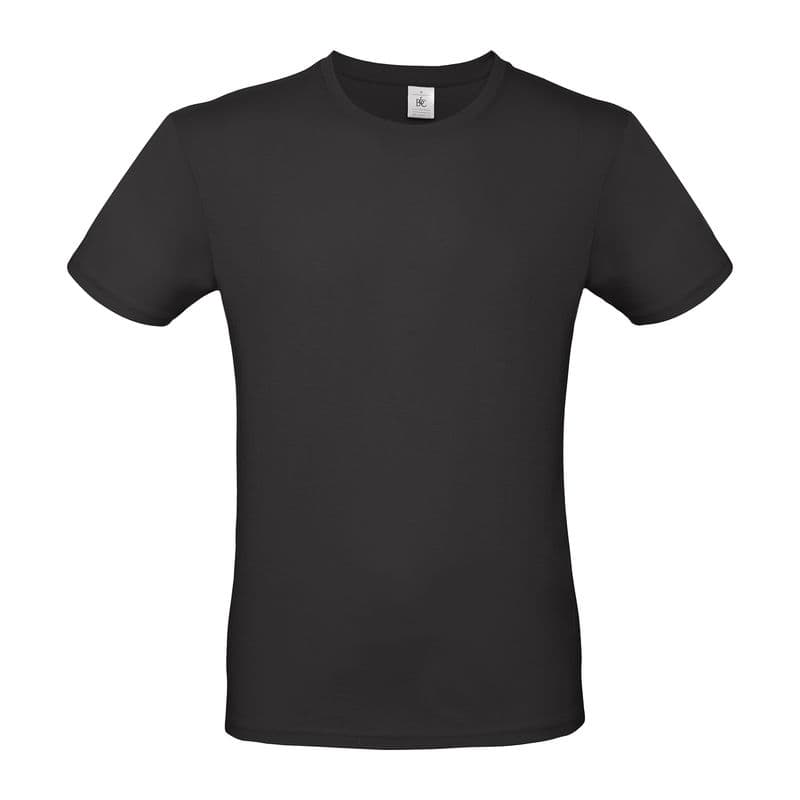 B&C #E150 UNISEX T-SHIRT coloris Noir