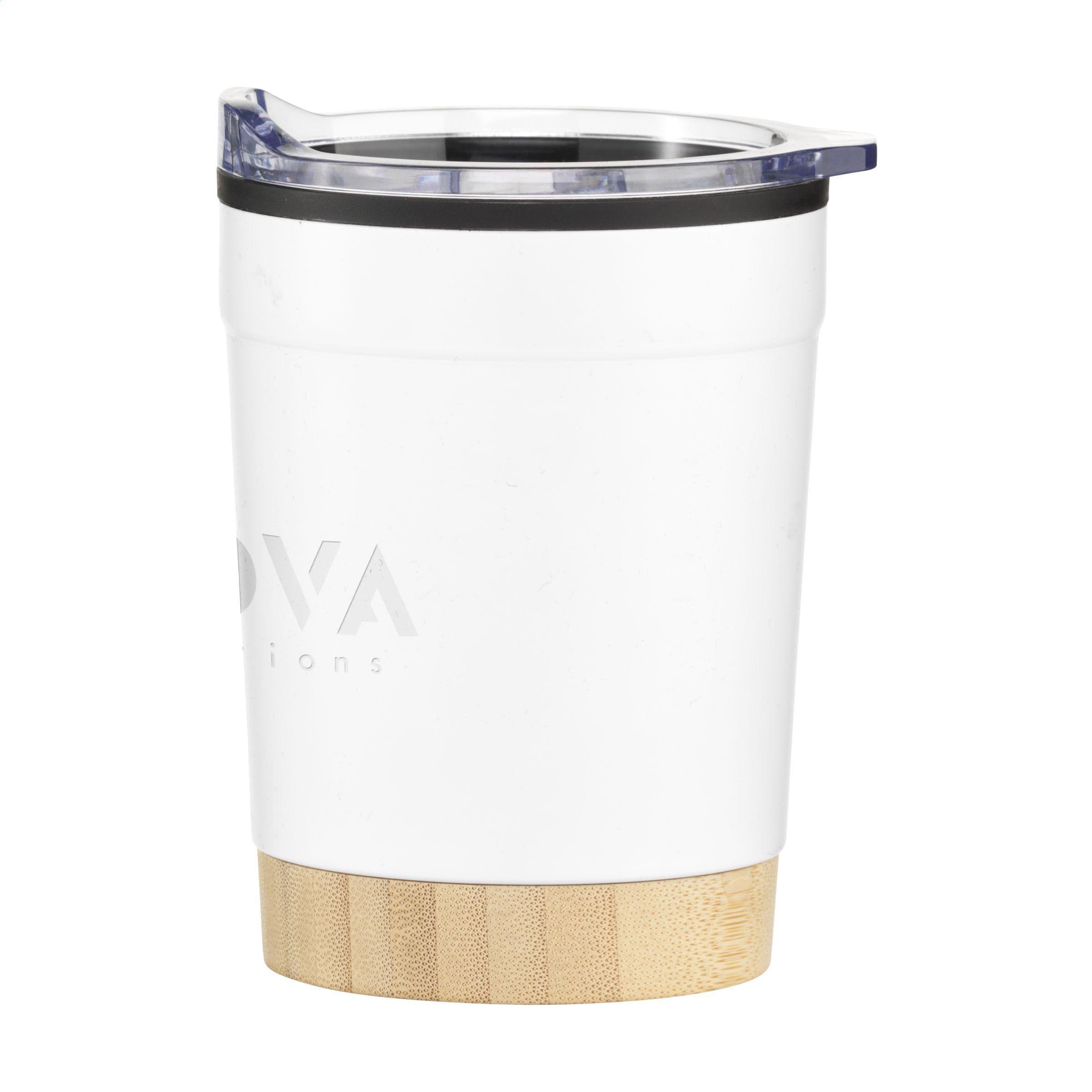 Mug Kobe bambou RCS recyclé acier 350 ml en situation