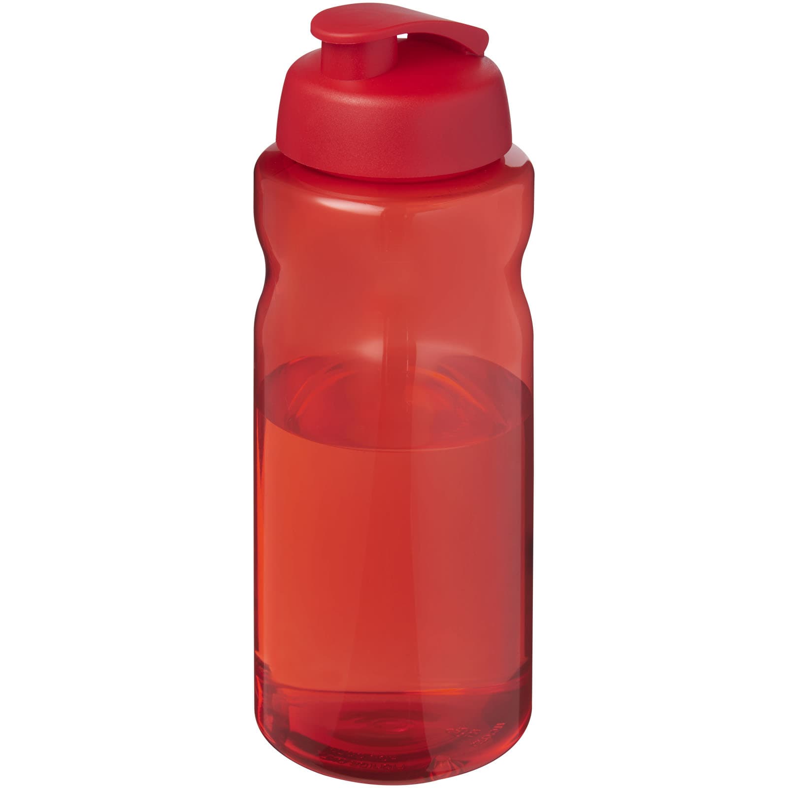 Bouteille de sport H2O Active® Eco Big Base de 1 litre à couvercle rabattable coloris Rouge