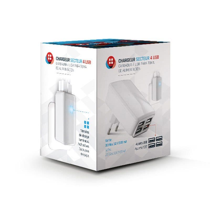 CHARGEUR ADAPTATEUR USB SECTEUR en situation