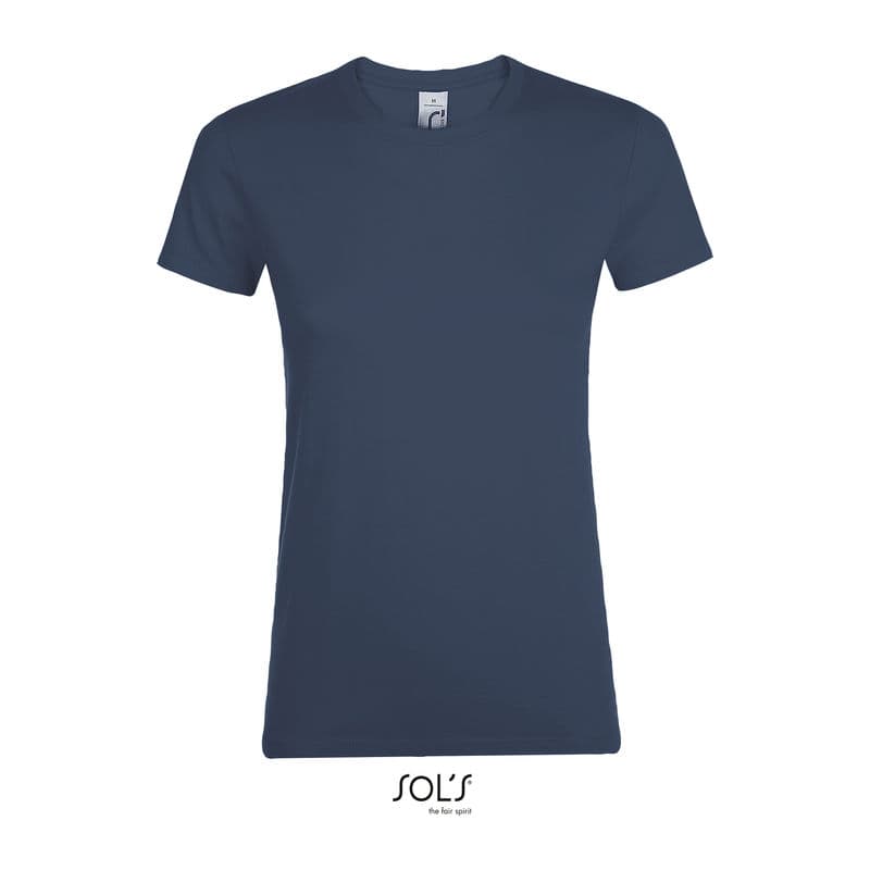 SOL'S REGENT WOMEN - ROUND COLLAR T-SHIRT coloris Denim
