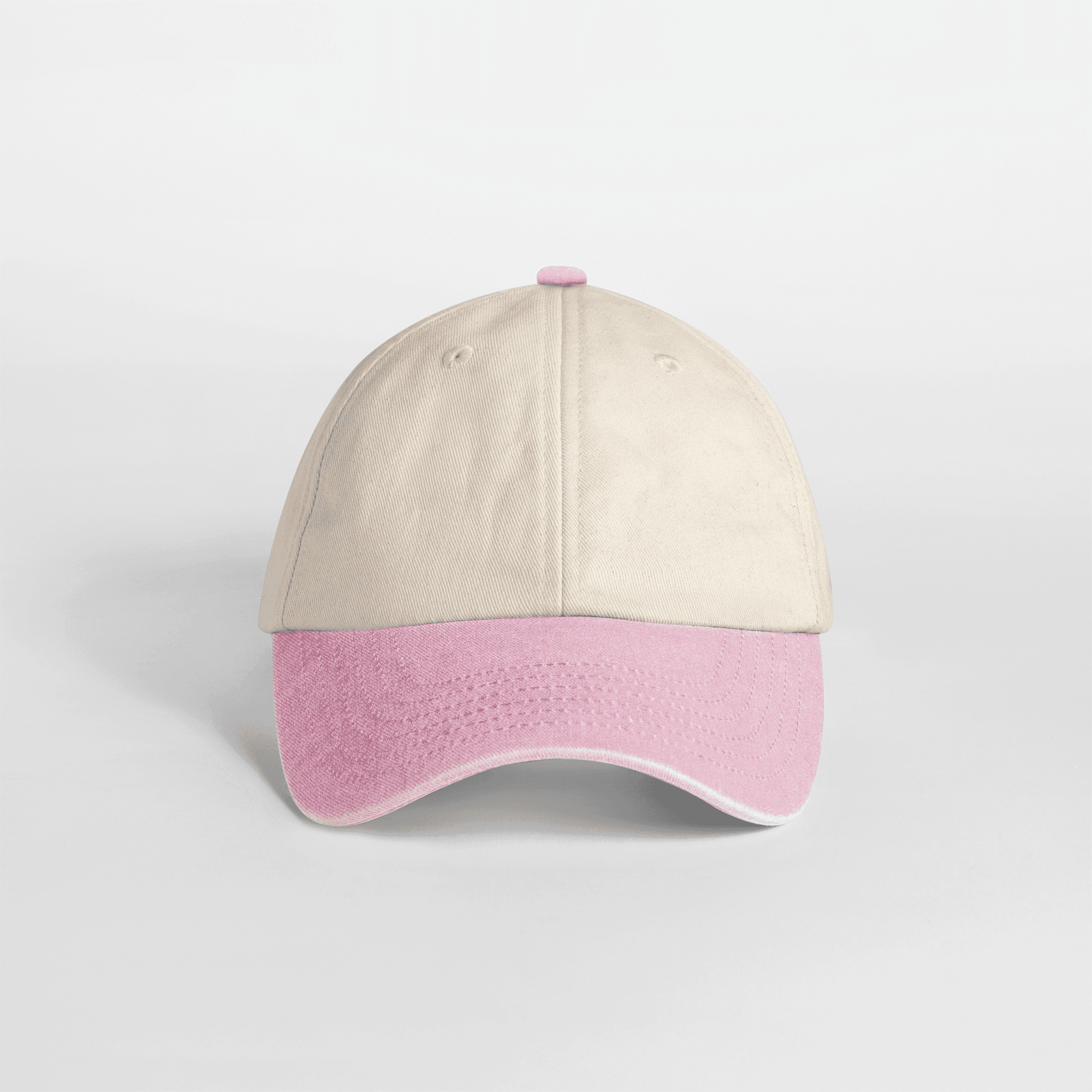Casquette vintage compacte visière contrastée