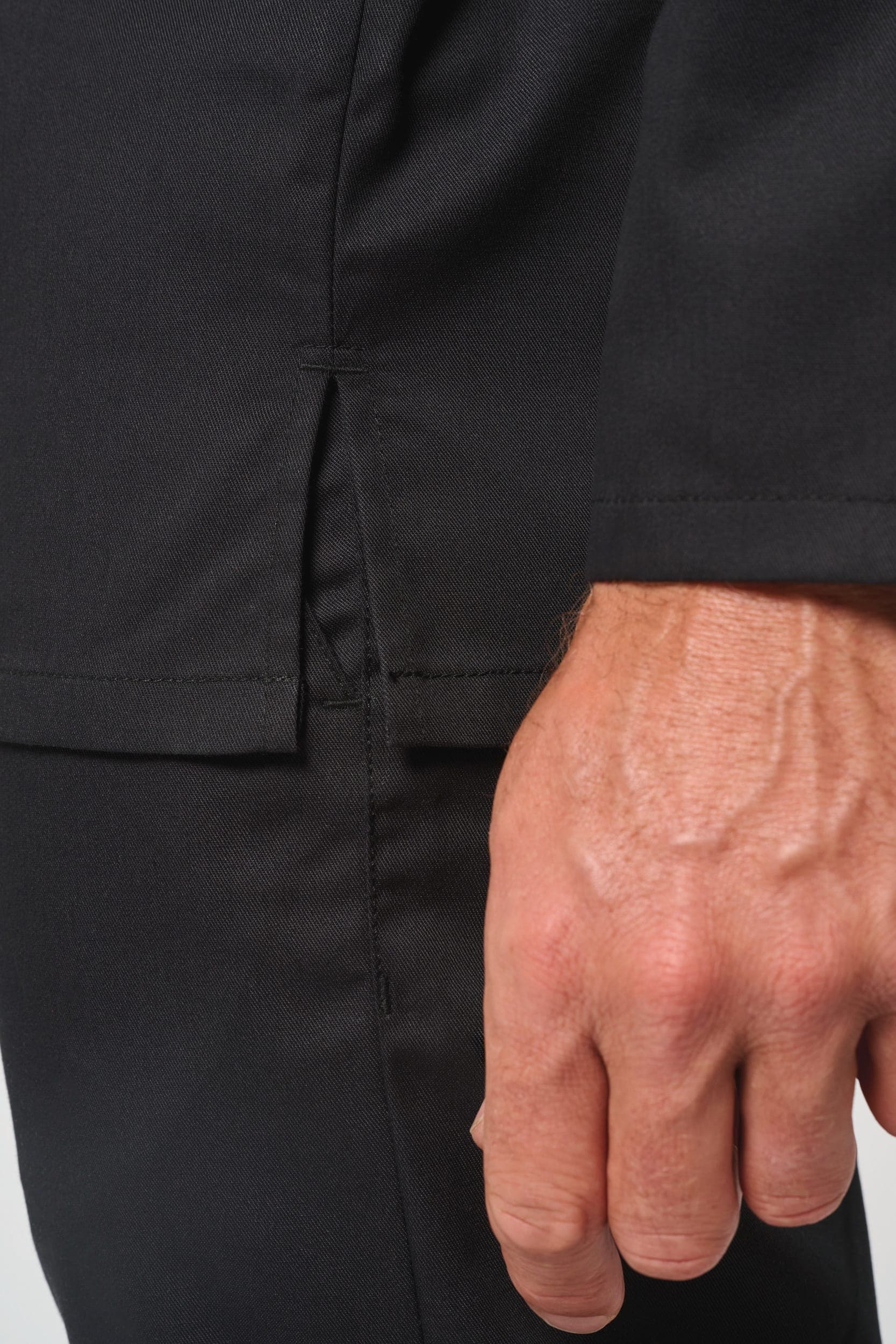 Veste de cuisine écoresponsable manches longues unisexe en situation