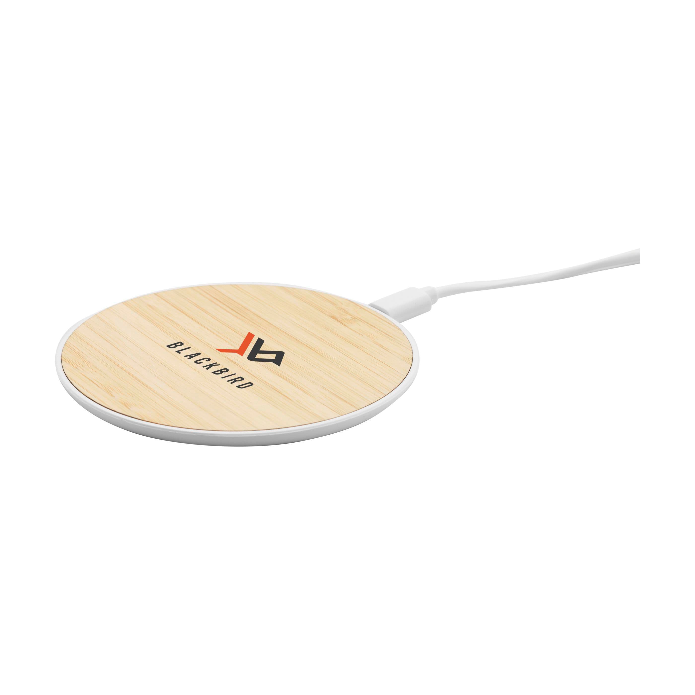 Chargeur rapide sans fil bambou 15W