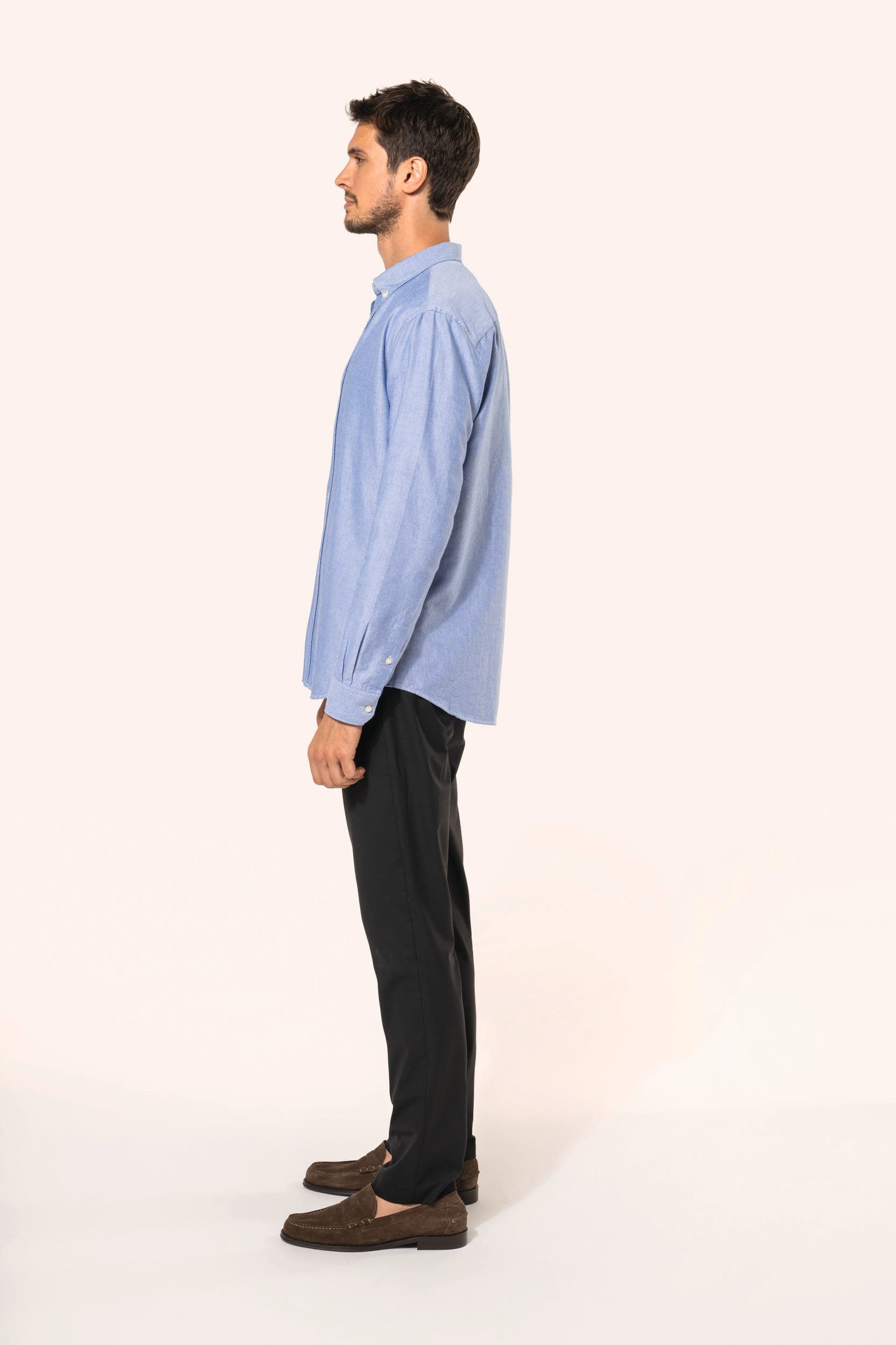 Chemise Oxford manches longues homme en situation