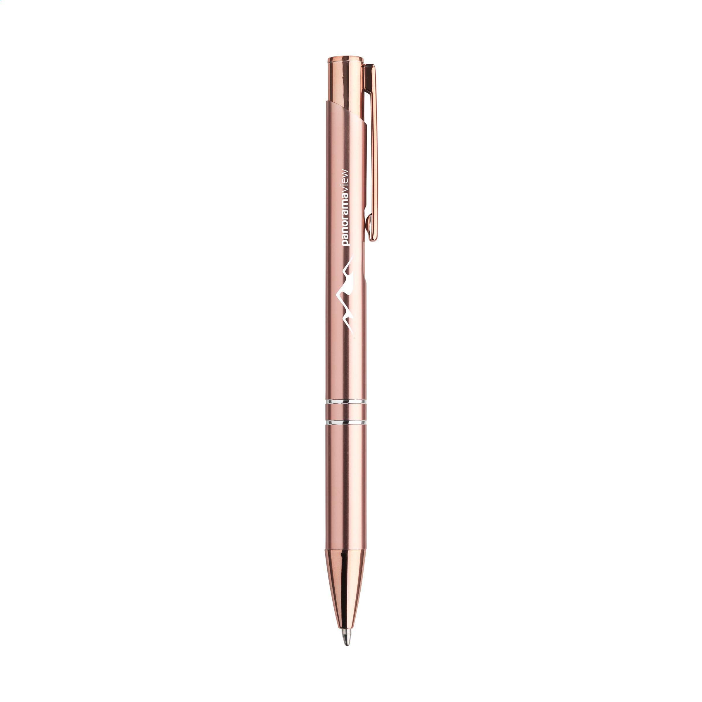Stylo Ebony RCS aluminium recyclé Rose Gold en situation