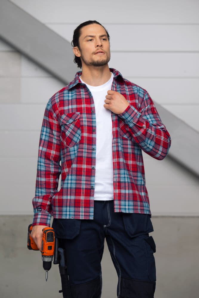 Jobman 5138 Flannel Shirt en situation