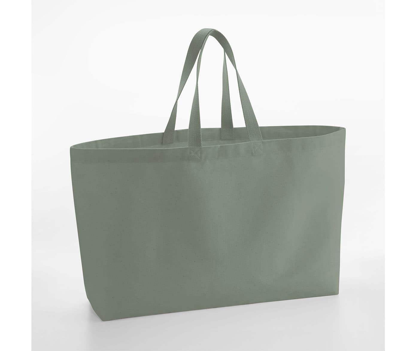 OVERSIZED CANVAS TOTE BAG coloris Vert poudré