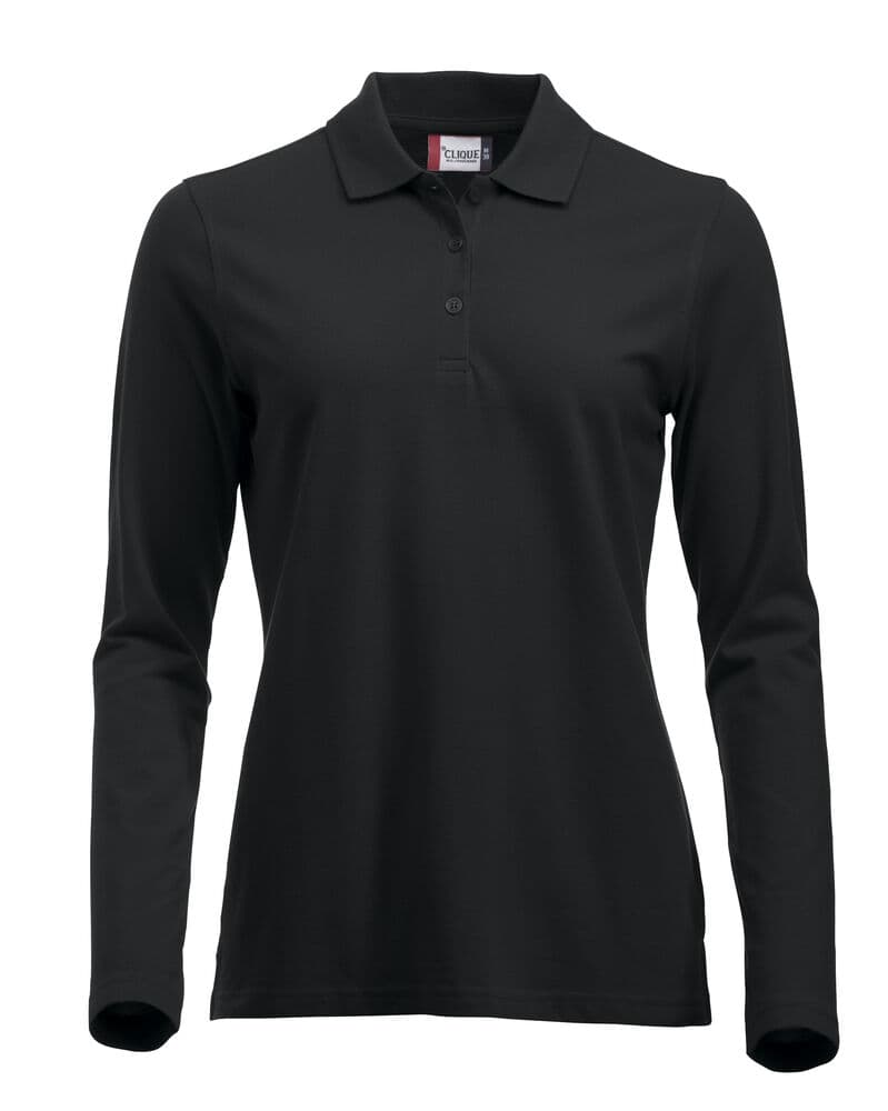 Clique Classic Marion L/S Polo coloris Noir