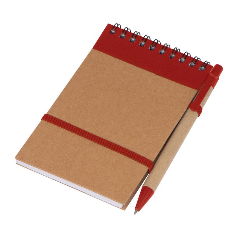 Bloc-notes à faire avec stylo coloris Rouge