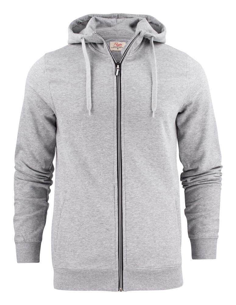 Sweat-shirt Fermeture Complète Hommes coloris Gris Mélangé