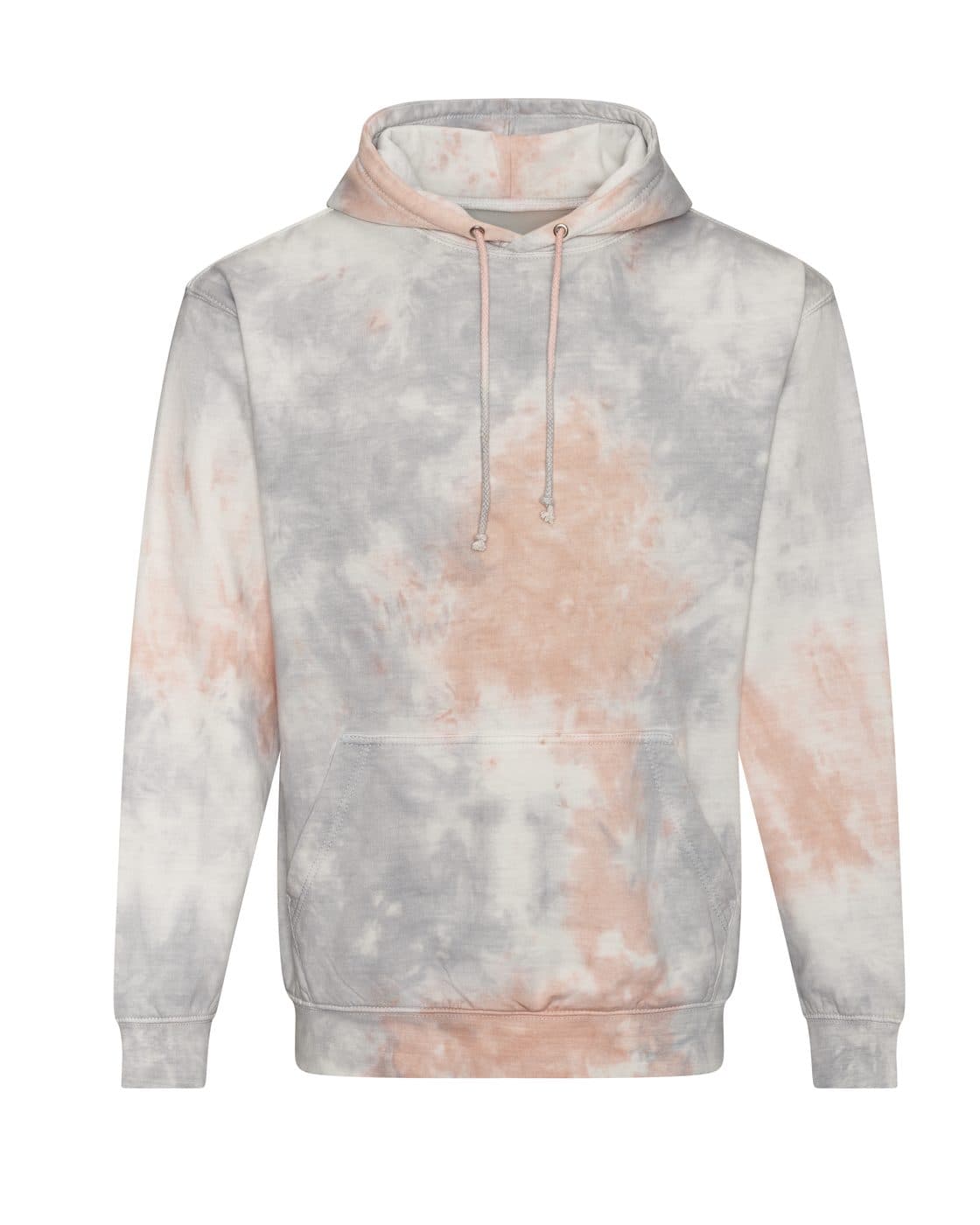 TIE-DYE HOODIE coloris Rose gris marbré