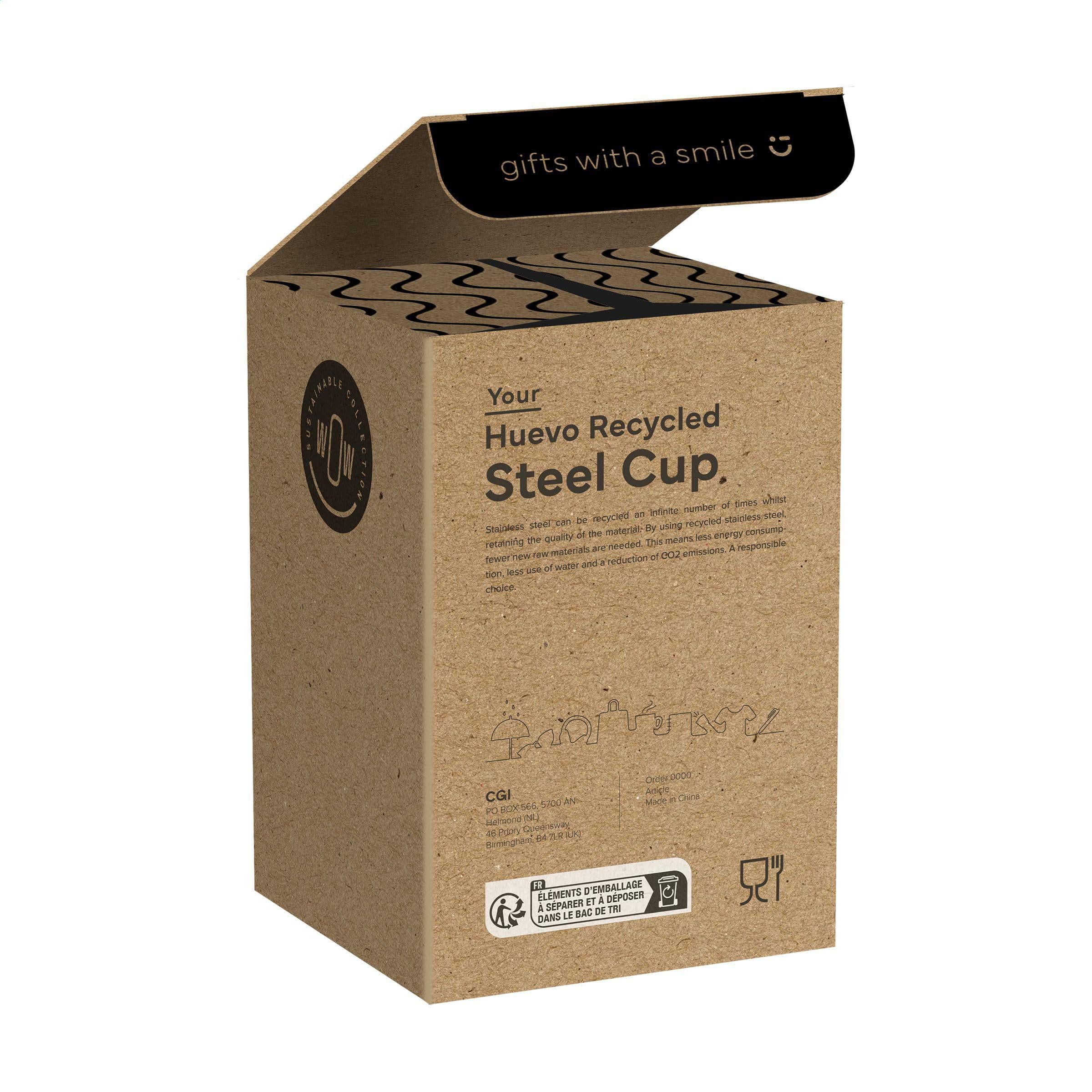 Thermos Huevo acier recyclé RCS 350 ml en situation