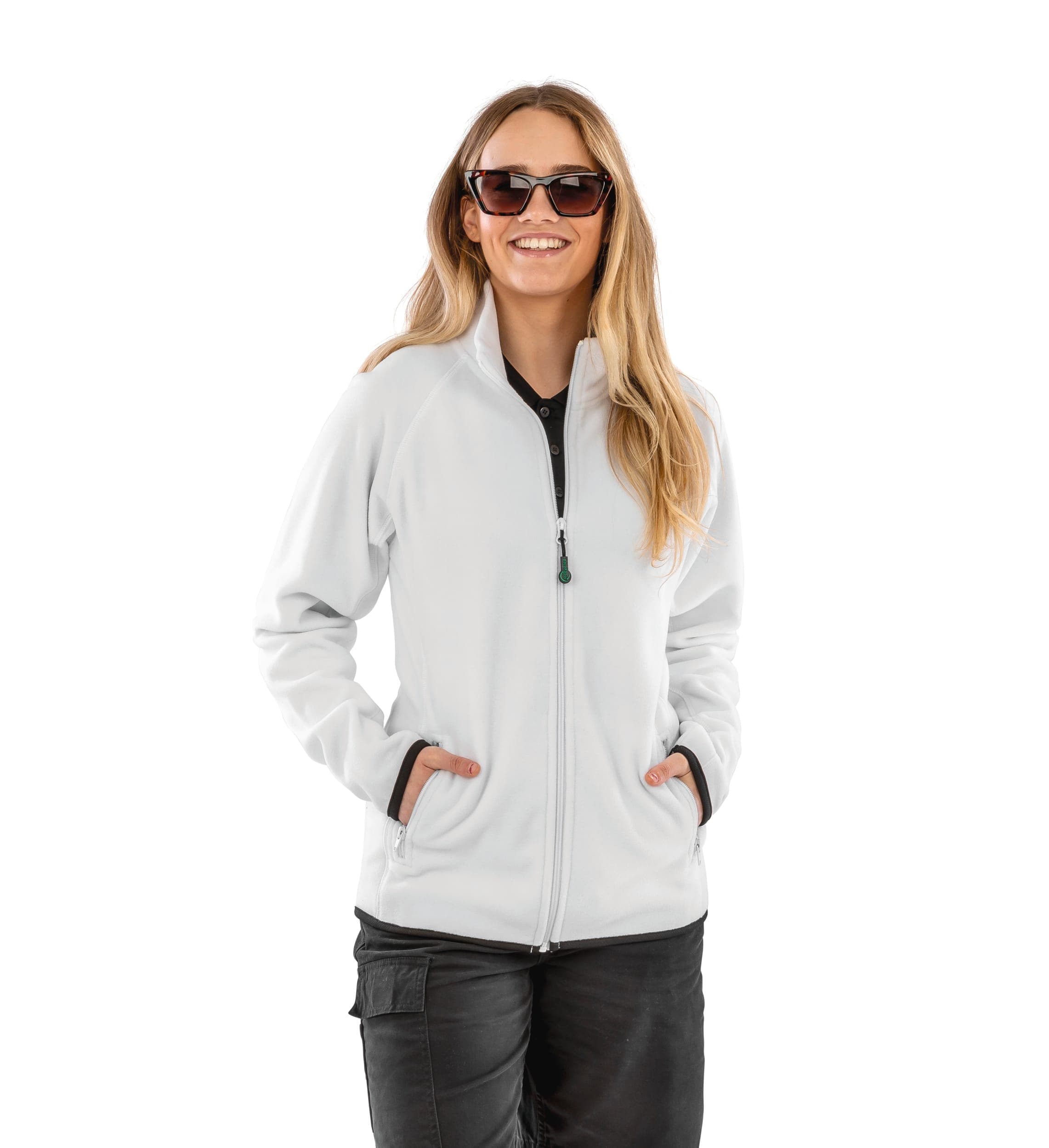 Veste polarthermique en polaire recyclée en situation