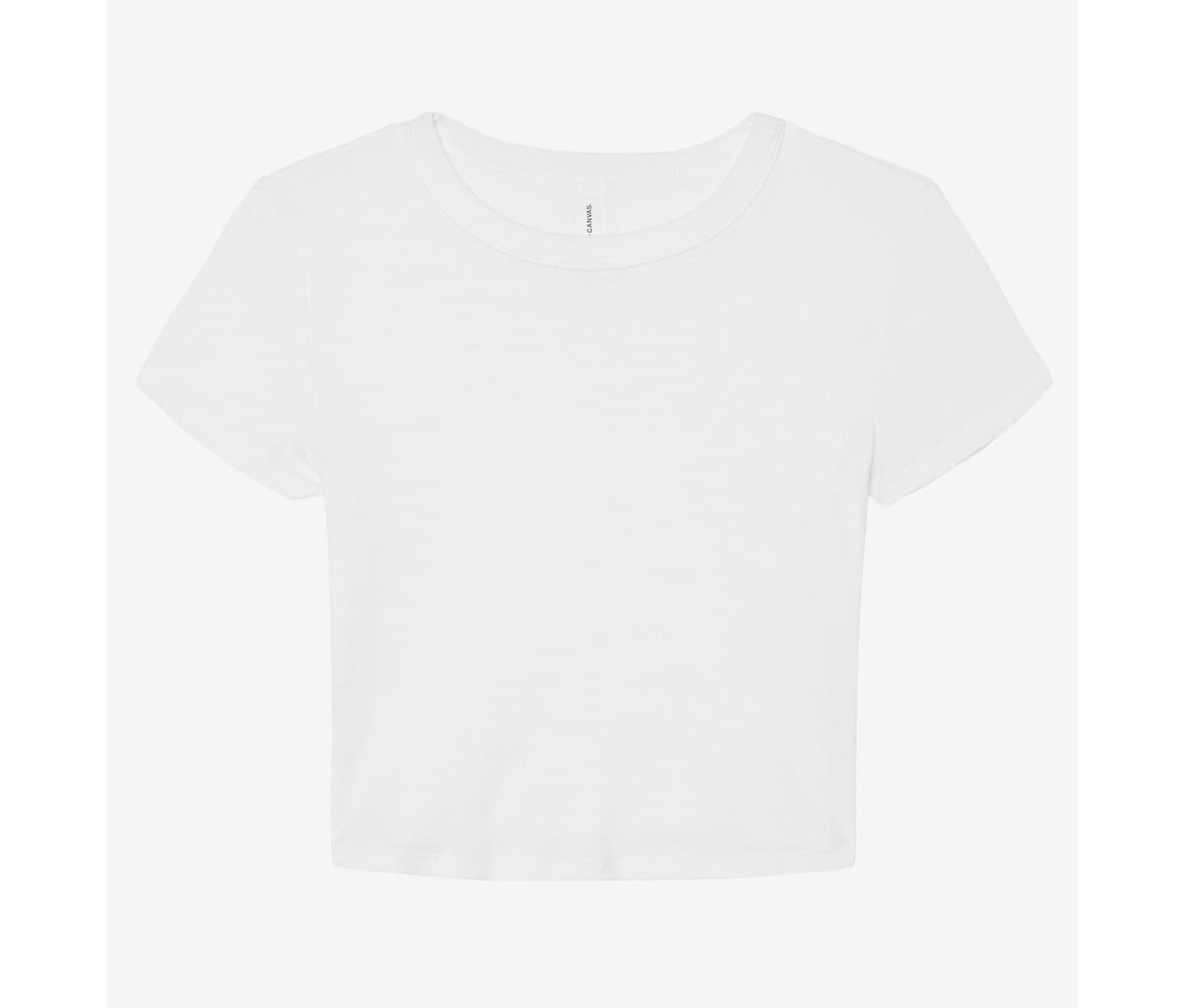 WOMEN'S MICRO RIB BABY TEE coloris Blanc chiné