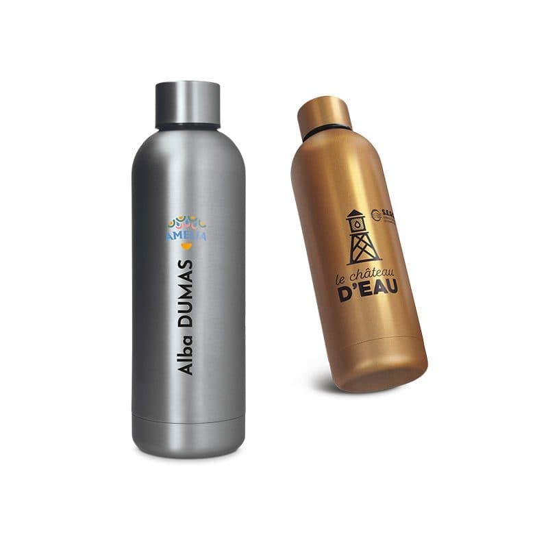 BOUTEILLE GOURDE 75 cl INOX en situation