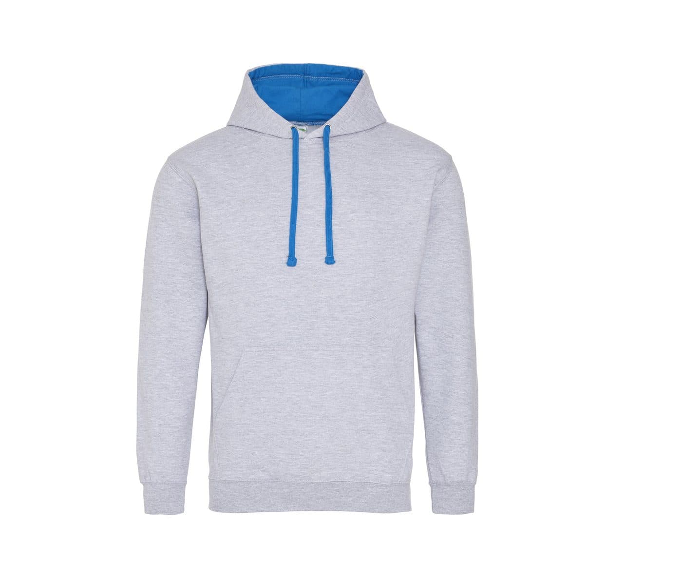VARSITY HOODIE coloris Gris chiné / Bleu saphir