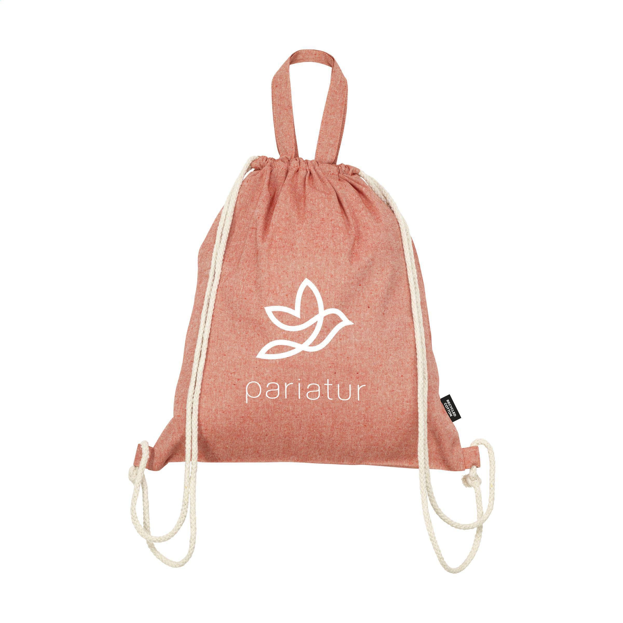 Sac à dos PromoBag Plus coton GRS recyclé (180 g/m²) en situation